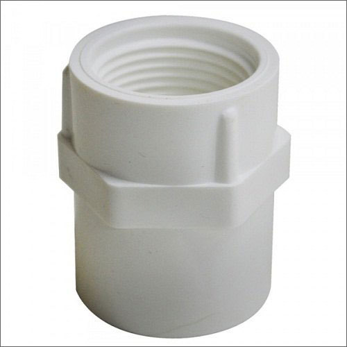 Upvc Thread Adapter - 1/2 Inch Female Connection, White Color, Durable Upvc Material