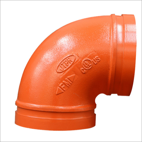 उल एफएम ग्रूव्ड फिटिंग एल्बो आउटर डायमीटर: 1/2"-24" इंच (इन)