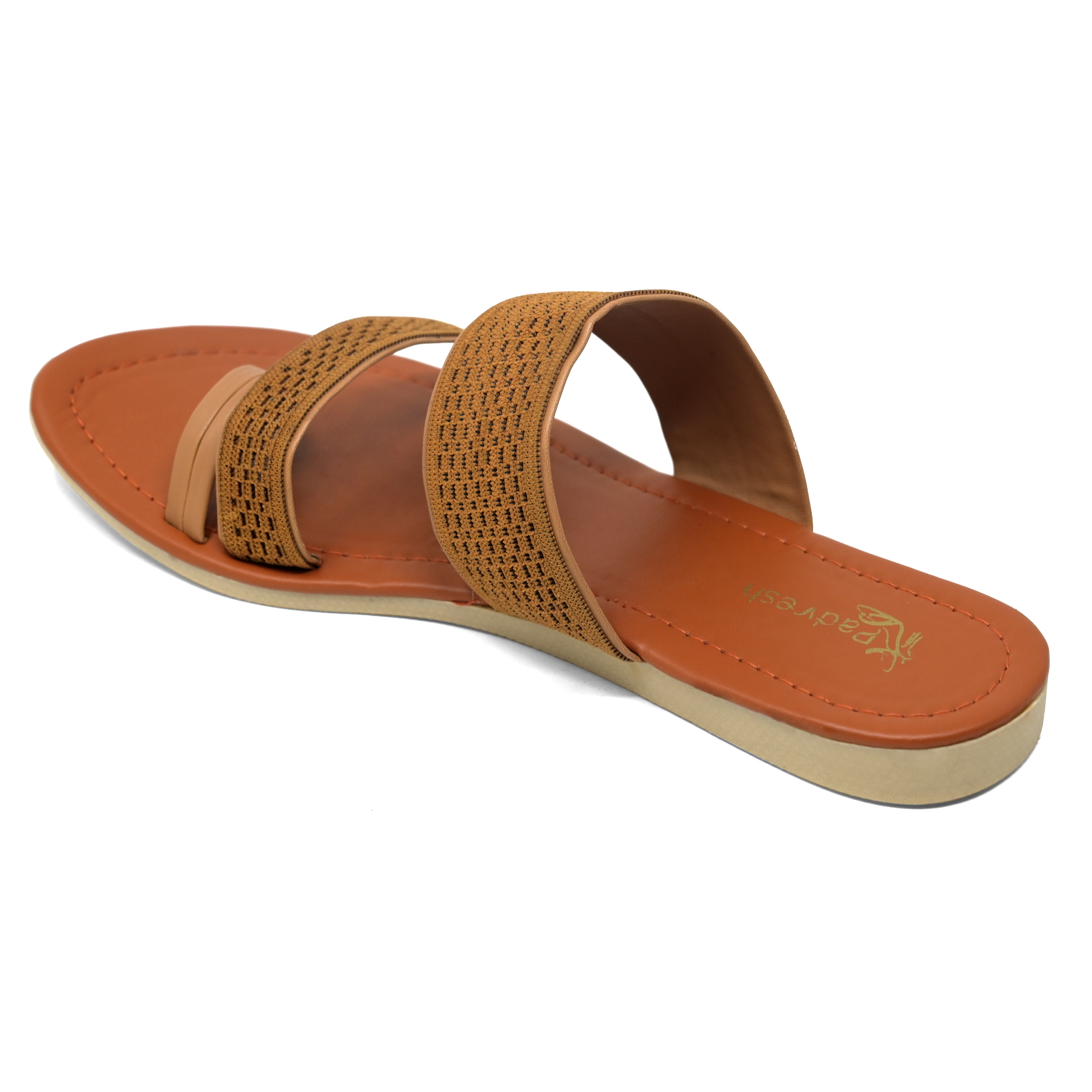 Brown Fabric Slipper