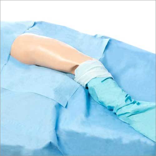 Hip U Drape - 100% Cotton, 240x225 Cm | Blue, Medical Grade, Disposable, Non Woven