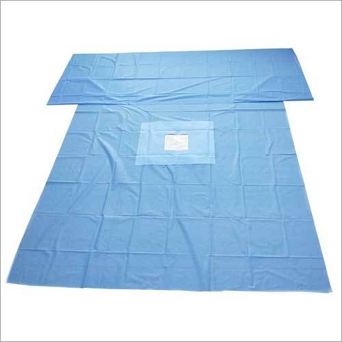 Hip U Drape - 100% Cotton, 240x225 Cm | Blue, Medical Grade, Disposable, Non Woven