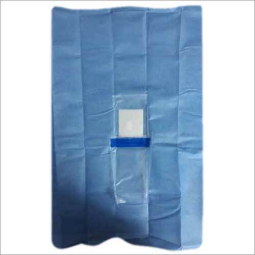 Eye Drape Patch - 100% Cotton, 70x70 Cm , Blue, Disposable, Non-woven Style, Designed For Optimal Protection During Surgical Procedures