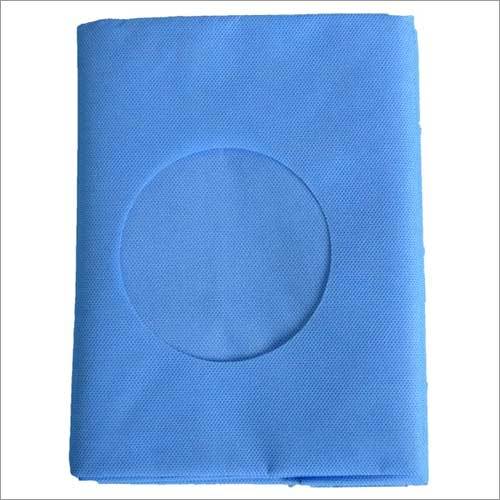 Elbow Drape - 100% Cotton, 150x120 Cm, Blue | Disposable, Non Woven, Medical Grade