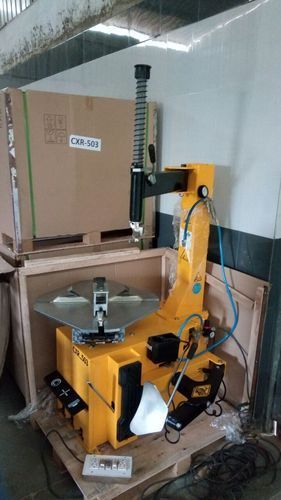 Semi Automatic Tyre Changer - Rim Clamping Outer 11-19mm, Rim Clamping Inner 12-22mm, Bead Breaker Force 1800kg, Max Rotation Torque 1100 N-M, Max Rim Diameter 800mm, Max Rim Width 320mm, Power Supply 230/380V, 1HP Motor, <60 dBA Noise Level | Easy Operation, Efficient Tyre Change, Durable Build, Safe Operation, Time Saving