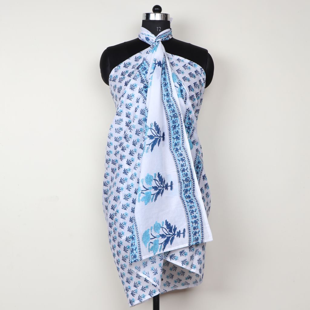All Color Handmade Designers Patti Block Print Sarong