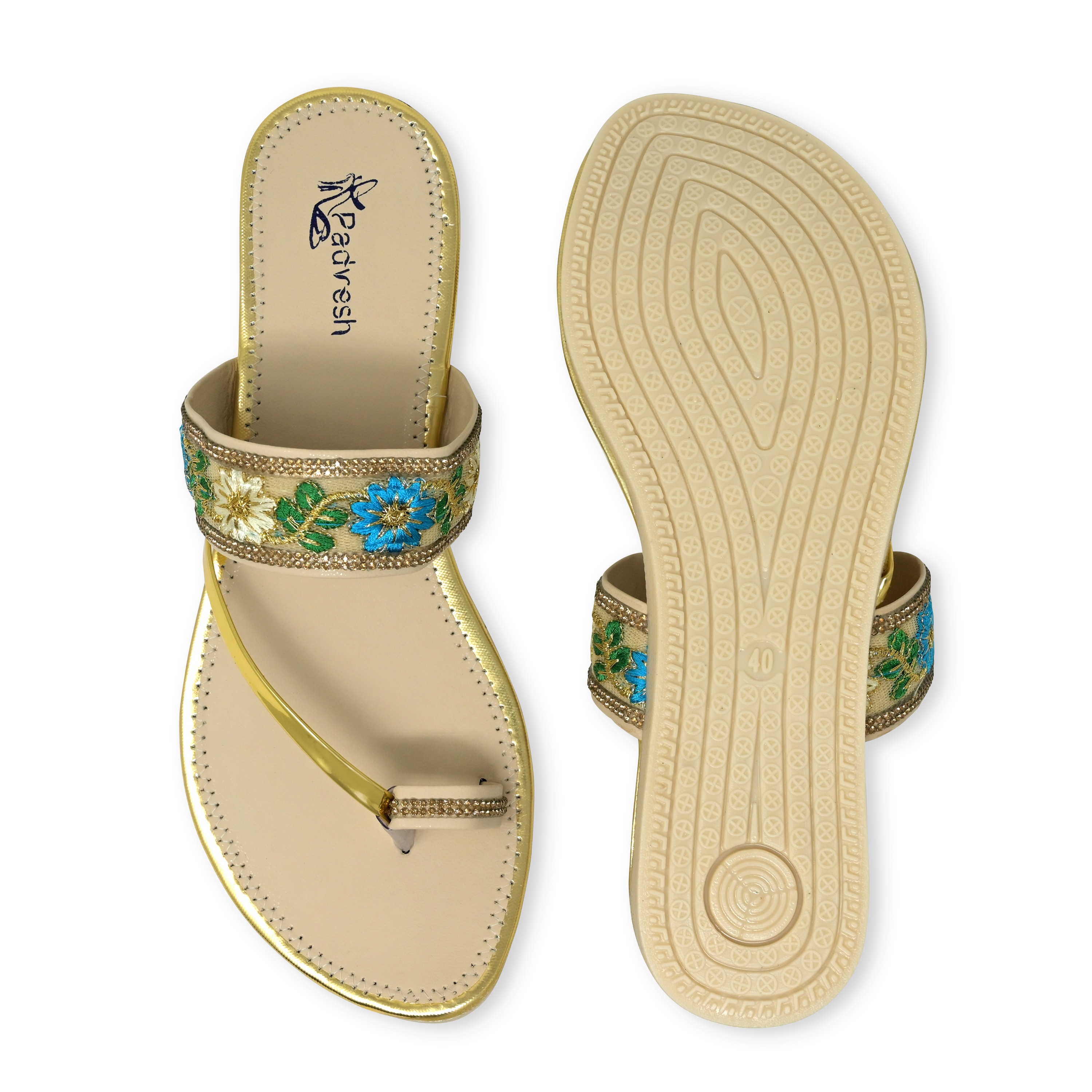 Gold Designer  Slipper