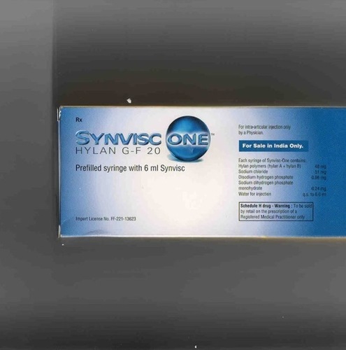 Gf 20Mg Synvisc Hylan Ingredients: Hyaluronic Acid (20Mg)