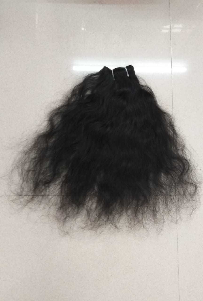 Natural Black And Brown Indian Human Hair - 100% Remy Human Hair, 152.4 - 1016 Mm Length, Curly Style | Skin-friendly, Smooth Texture, 2+ Years Warranty