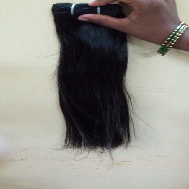 Natural Colour Black And Brown Long Straight Human Hair