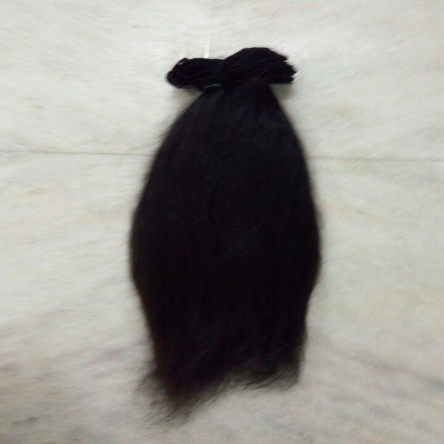 Natural Colour Black And Brown Long Straight Human Hair
