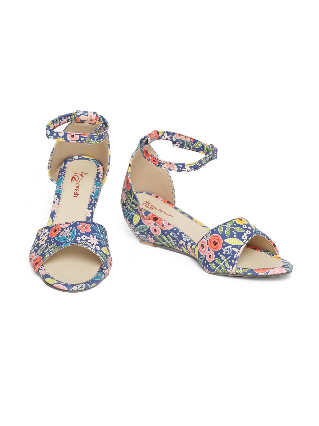 Fancy Sandals - Synthetic Material, Wedge Heel, Blue Color | Anti-slippery, Dual-stitching, Easy To Clean, Ideal For Casual And Party Occasions