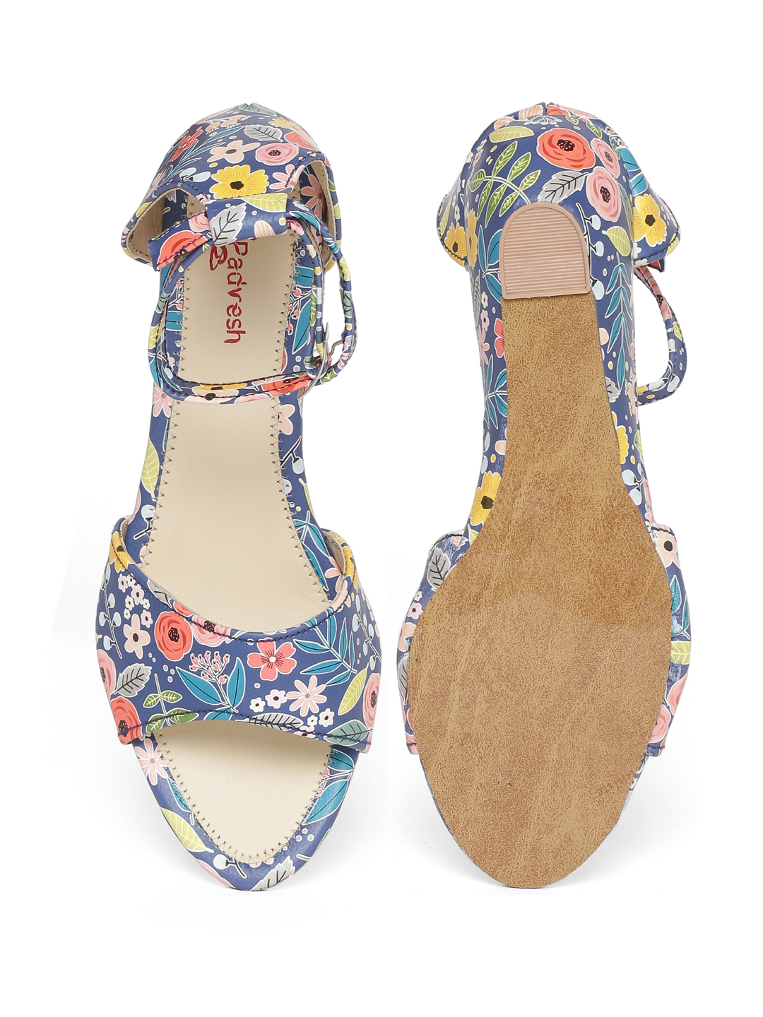 Fancy Sandals - Synthetic Material, Wedge Heel, Blue Color | Anti-slippery, Dual-stitching, Easy To Clean, Ideal For Casual And Party Occasions