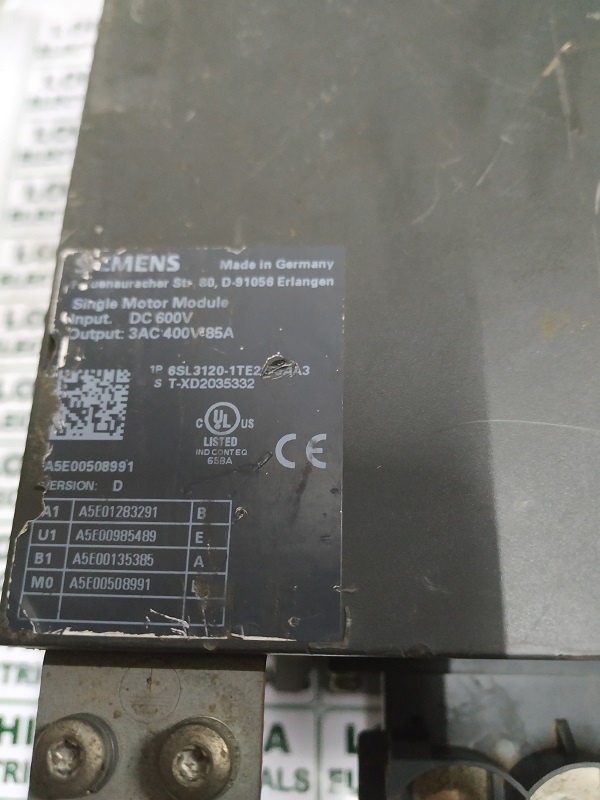 Siemens Sinamics 6sl3120-1te28-0aa3 Singal Motor Module