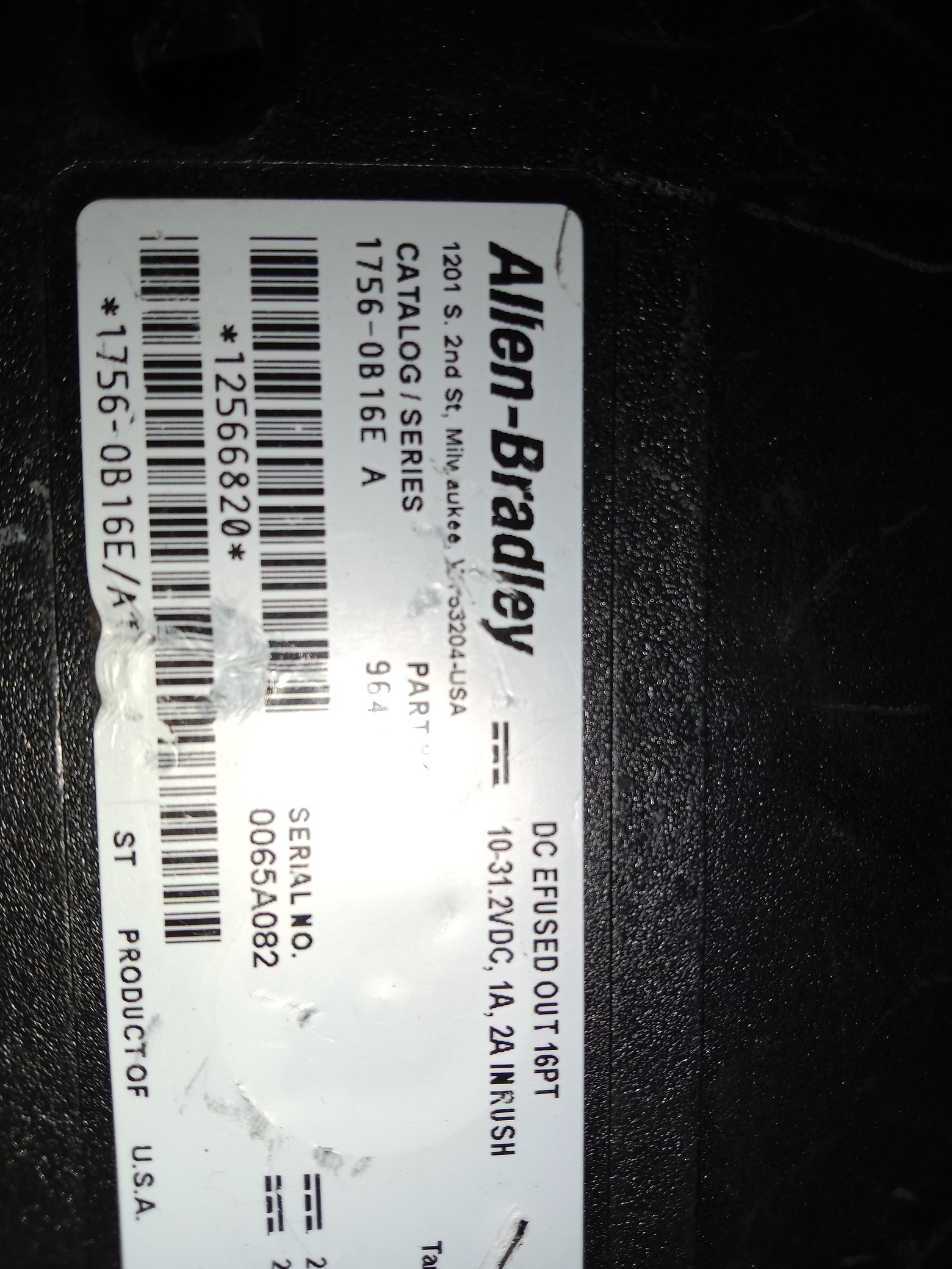 Allen Bradley Output Module 1756-0b16e
