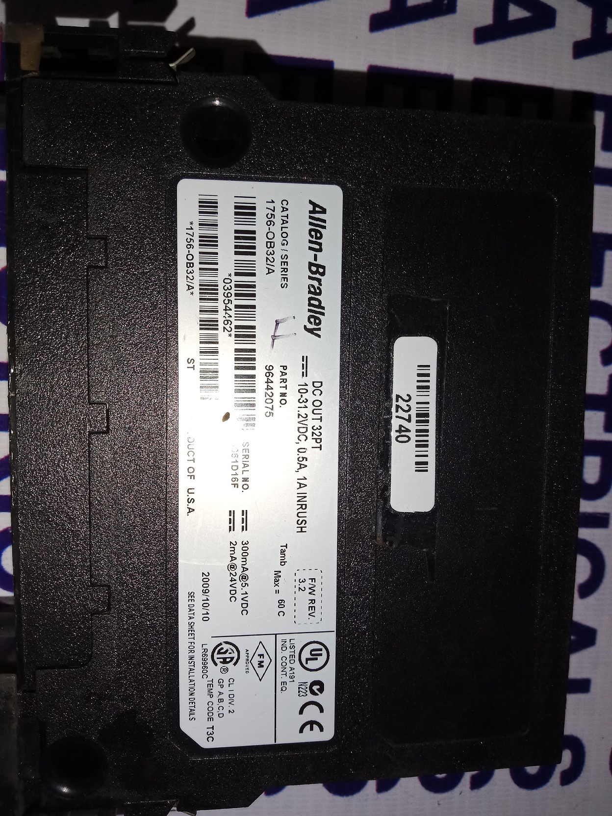 Allen Bradley Output Module 1756-0b32/a