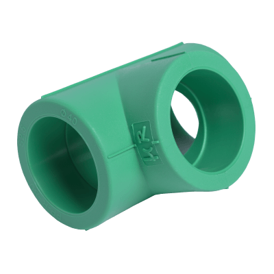 PPR TEE - HDPE Material, Outer Diameter 20-125mm, Green Color | Socket Joint Connection, 10-Year Warranty