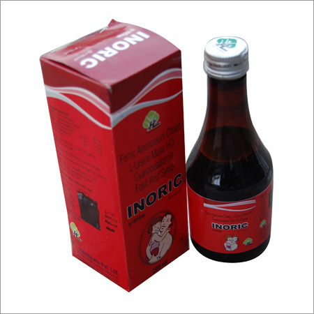 Inoric Syrup - 100ml-200ml Red Bottle, Liquid Syrup | Iron Boost, Energy Supplement, Appetite Stimulant