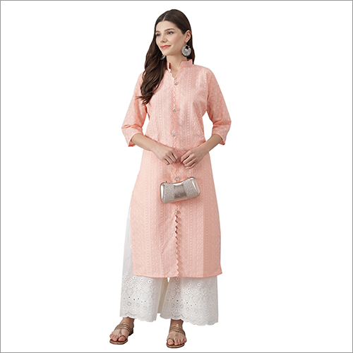Ladies Chicken Kurti Palazzo Set