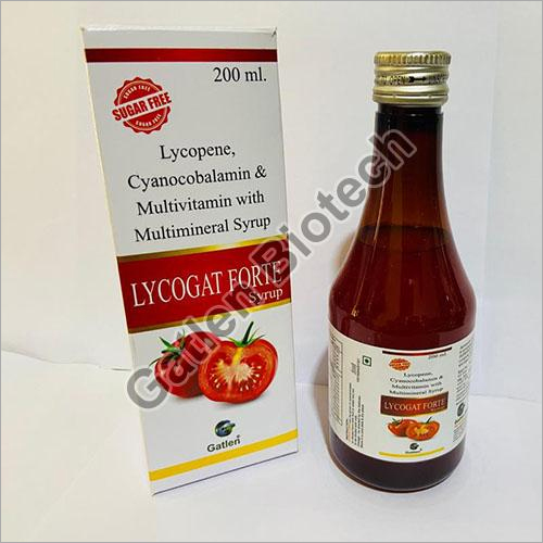 200 Ml Lycopene Cyanocobalamin And Multivitamin With Multimineral Syrup General Medicines
