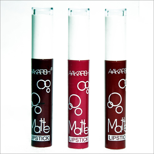 Matte Lipstick - Plastic Tube, 3.5 Inches, Red Color | Lightweight 0.2 oz, Elegant Finish