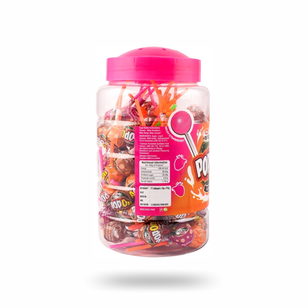 Mahak Kandiez - Plastic Jar, 77 Pcs | Fruity Flavors, Attractive Jar, Ideal For Gifting, Great Texture, Yummy Taste