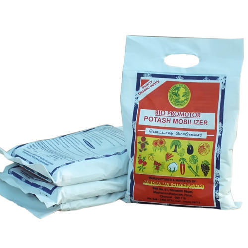 Potash Mobilizer Bio Fertilizer - Powder Form, Black Color, Organic Application | Increases Yield By 10%-30%, Stimulates Root Development And Flowering, Reduces Potassium Fertilizer Usage