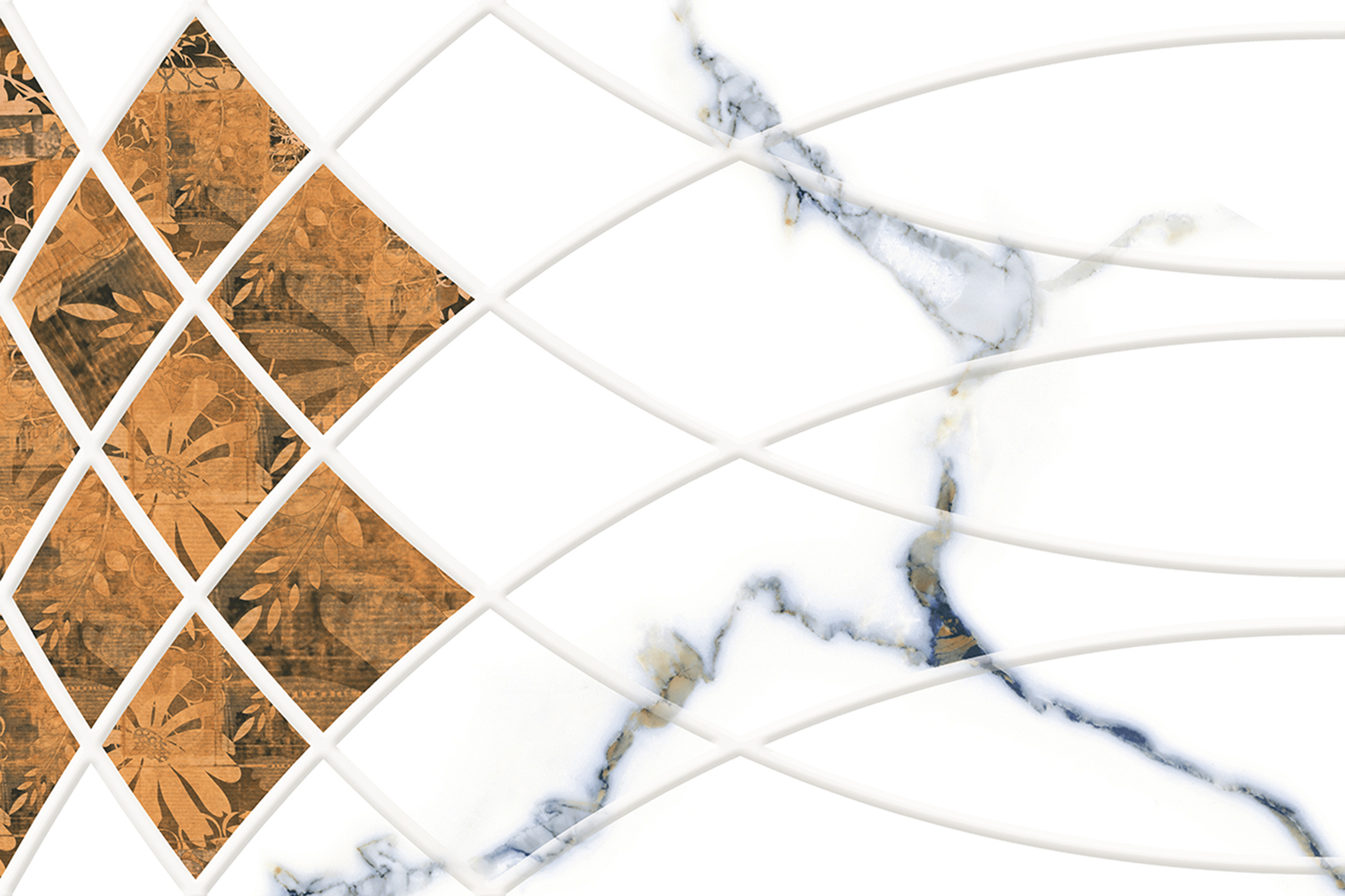 Blues 15107 Glossy Ceramic Wall Tiles 300x450mm
