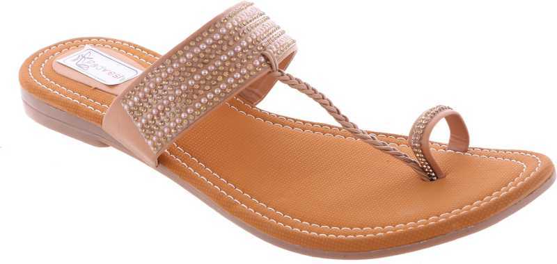 Brown Ladies Fancy Slipper