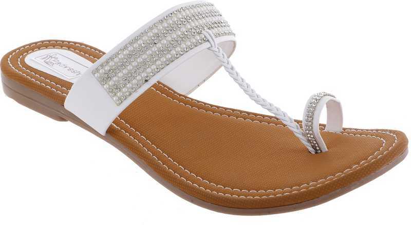 White Ladies Fancy Slipper