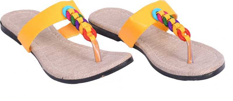 Yellow Designer  Slipper