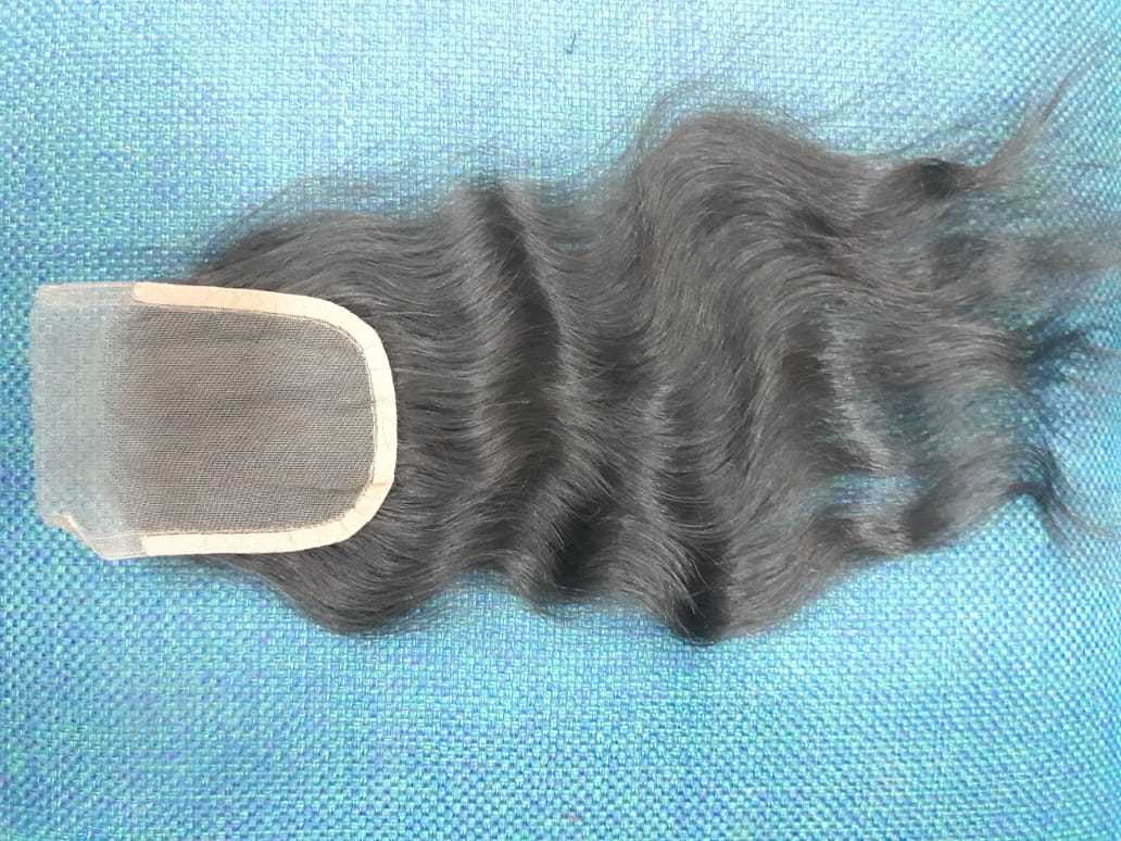 Wavy Closures - 100% Human Hair, 6-40 Inch Natural Color, Remy Quality | Authentic Wavy Style, Durable & Restylable, 1+ Year Warranty
