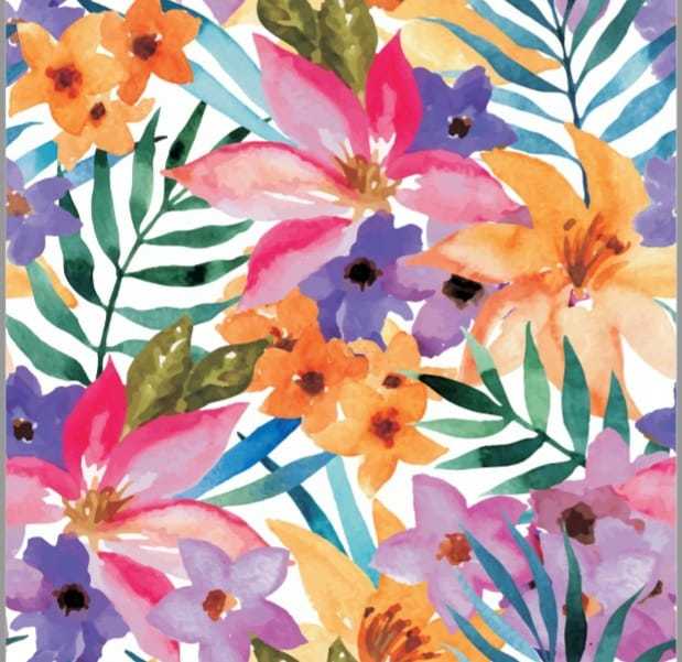 All Weather Sofa Floral Fabric - Polyester Canvas, Lightweight 350g | Anti-uv, Waterproof, Tear-resistant, Dobby Style Design