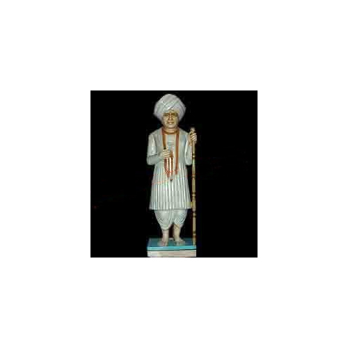 Marble Lord Jalaram Bapa Statue - Finishing: Polishing