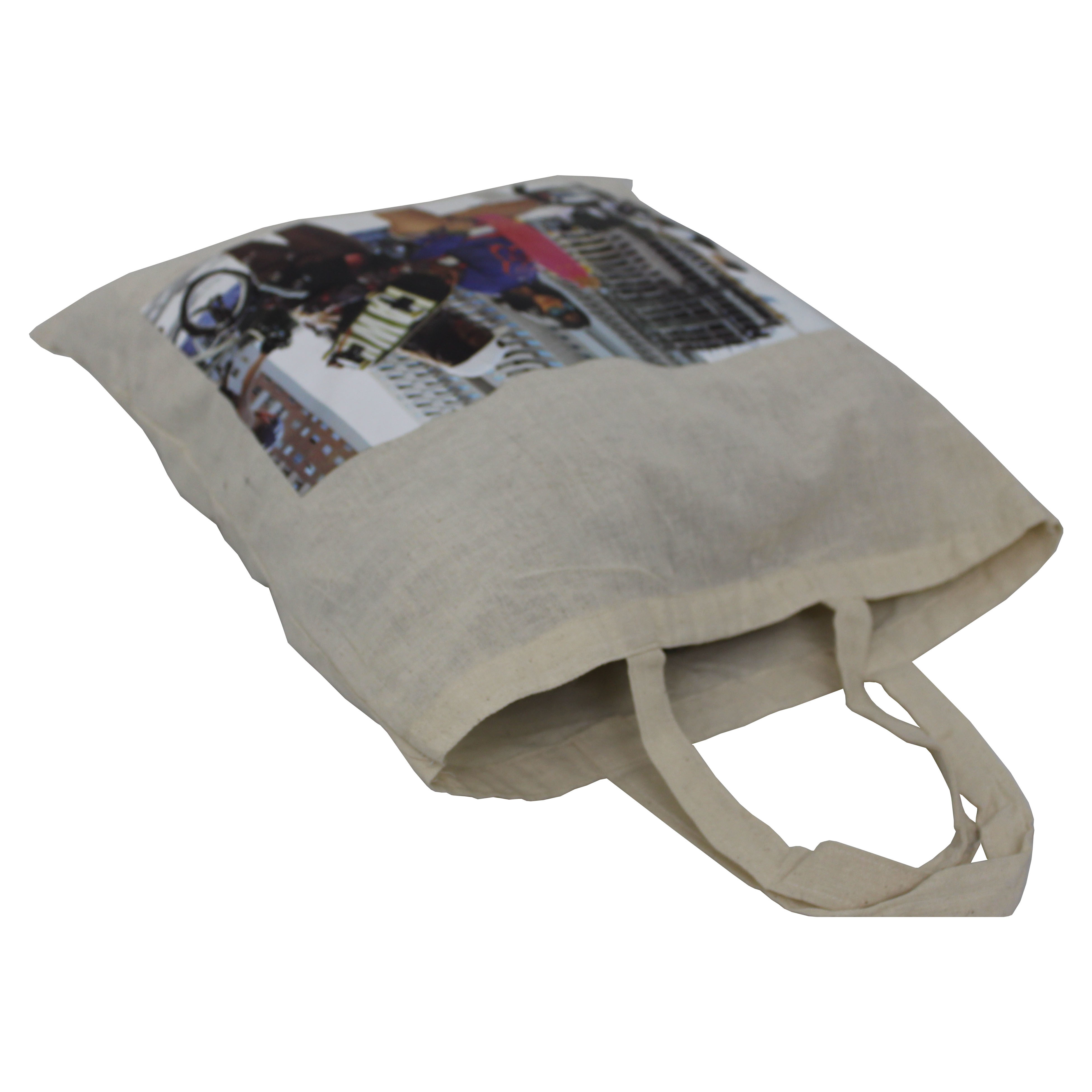 Multicolor Shopping Bag With Cotton Handle