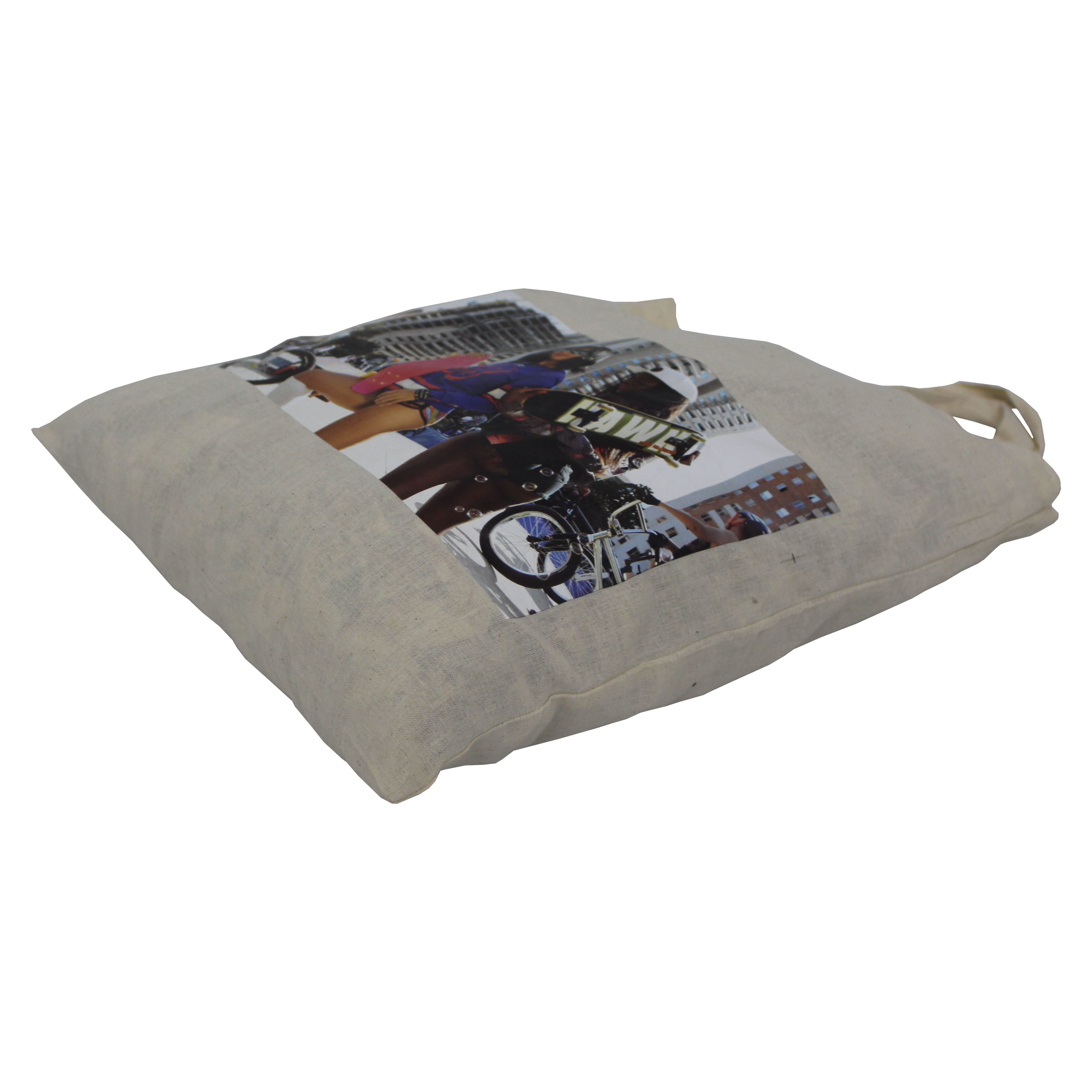 Multicolor Shopping Bag With Cotton Handle
