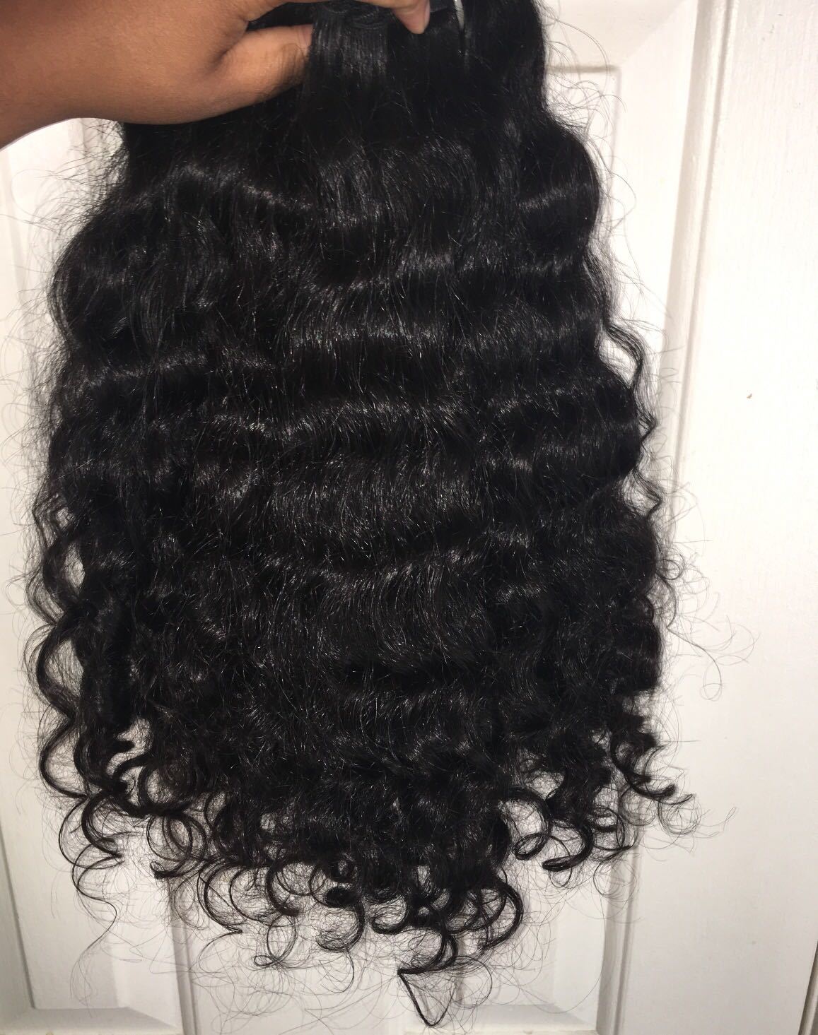 Natural Colour Black And Brown Curly Hair Wig