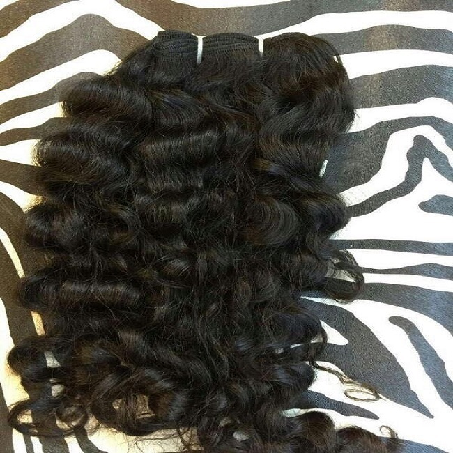 Natural Colour Black And Brown Curly Hair Wig