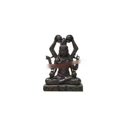 Marble Shiva Black Statue - Finishing: Polishing