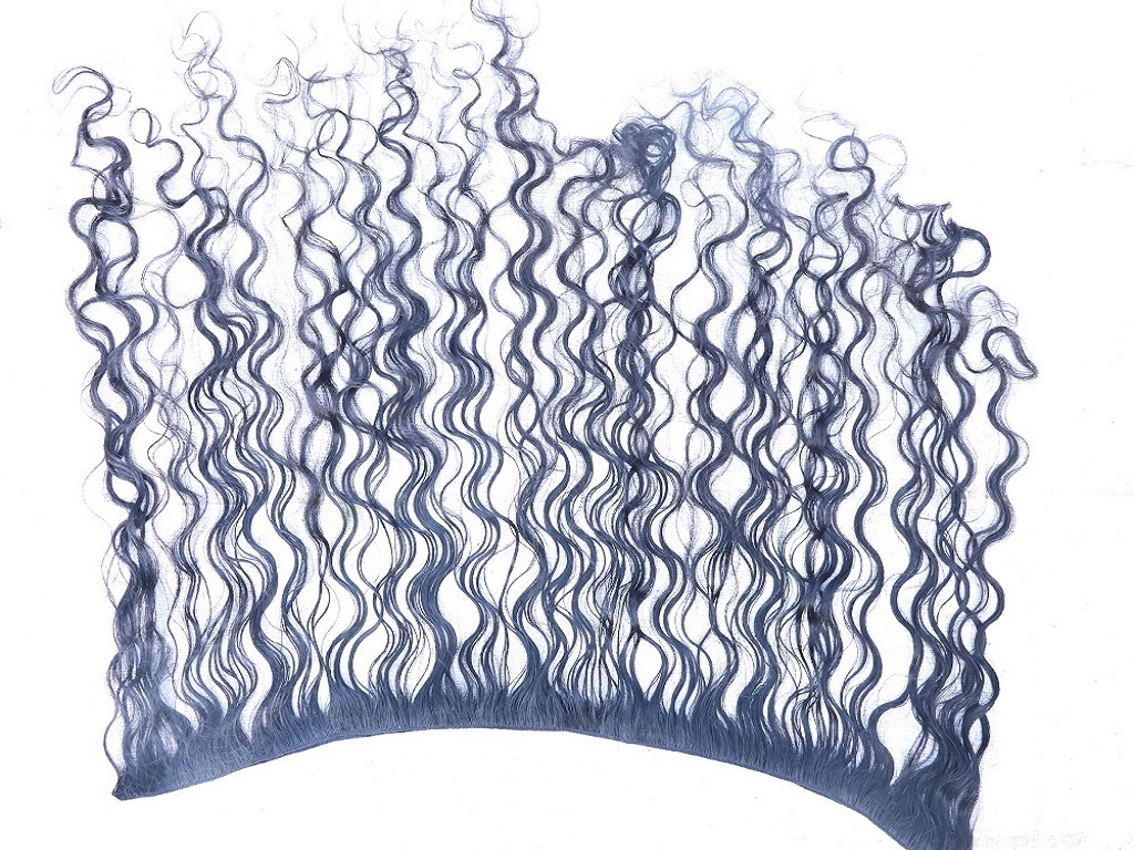 Natural Colour Black And Brown Deep Curly Hair