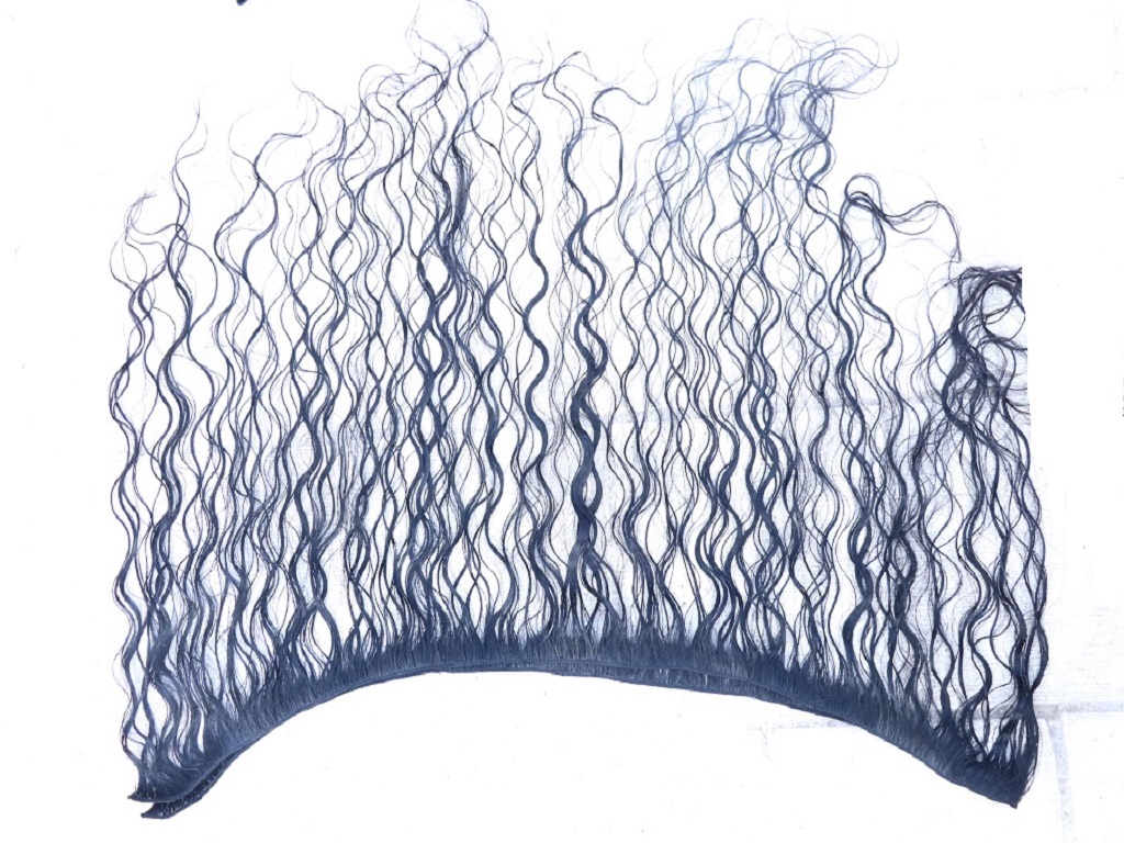 Natural Colour Black And Brown Deep Curly Hair