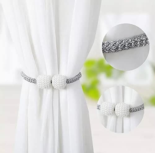 (Pack F 2 ) Magnetic Curtain Drape Tie Backs Rope