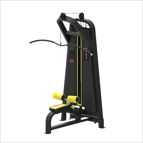 Lat Pulldown Machine - Durable Design, Adjustable Specs | Yellow Seat, Commercial Use, Spine Protection, Weight Loss Function