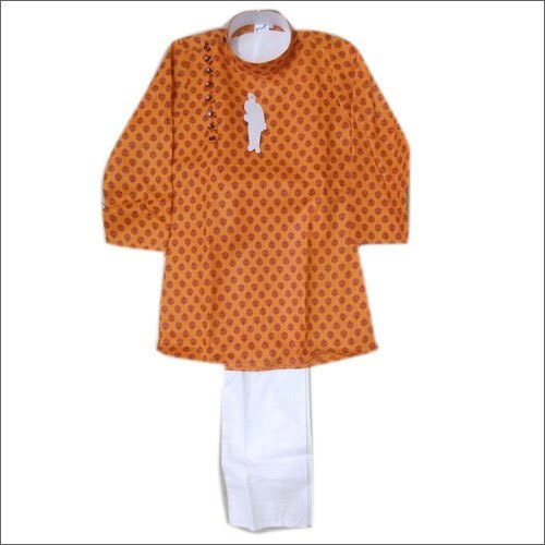 Kids Fancy Kurta Pajama - Printed Cotton Ethnic Wear for Boys, Washable and Comfortable
