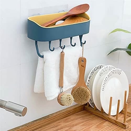 Multipurpose Plastic Kitchen Bathroom Shelf Wall Storage