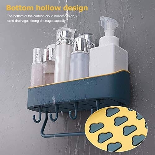 Multipurpose Plastic Kitchen Bathroom Shelf Wall Storage