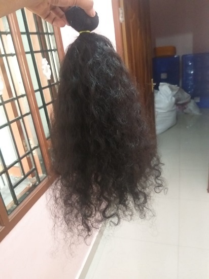 Natural Colour Black And Brown Indian Human Hair