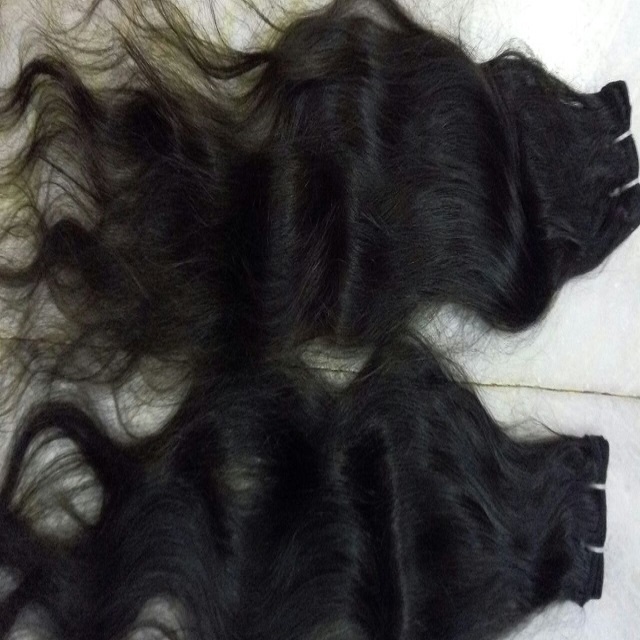 Human Hair Extension - Remy Indian Hair, 254-660.4mm Length, Natural Black & Brown Colors | Shedding Free, Smooth Finish, Long Lasting Sheen, Available In Wavy Textures