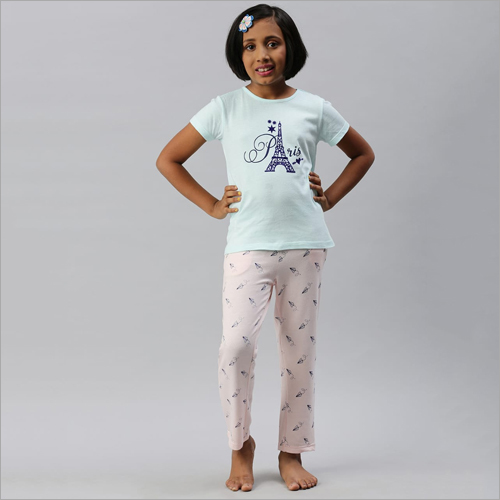 Girls Cotton Pyjama Set