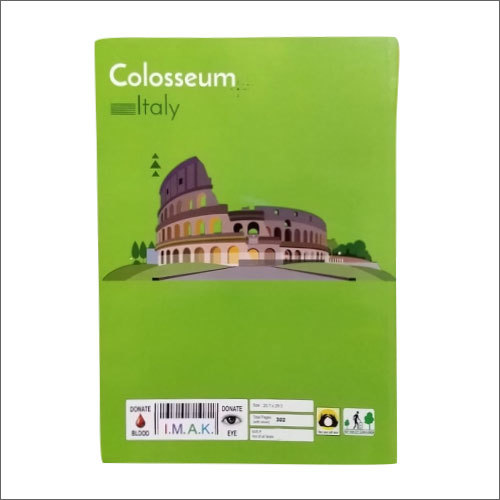 A4 Size College Notebook - 58 Gsm Paper, Rectangular Shape, 252 Pages | Ideal For School And College Use