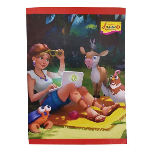 Printed Student Notebook - 58 Gsm Paper, A4 Size | 124 Rectangular Pages For School And College Use